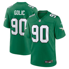 Mike Golic Philadelphia Eagles Retired Player Alternate Game Jersey - Kelly Green - Nike
