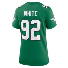 Reggie White Philadelphia Eagles Women's Alternate Game Jersey - Kelly Green - Nike