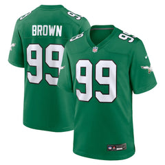 Jerome Brown Philadelphia Eagles Retired Player Alternate Game Jersey - Kelly Green - Nike