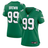 Jerome Brown Philadelphia Eagles Women's Alternate Game Jersey - Kelly Green - Nike