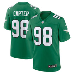 Jalen Carter Philadelphia Eagles Alternate Game Jersey - Kelly Green - Nike