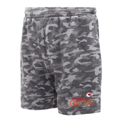 Kansas City Chiefs Concepts Sport Biscayne Camo Shorts - Charcoal - NFL