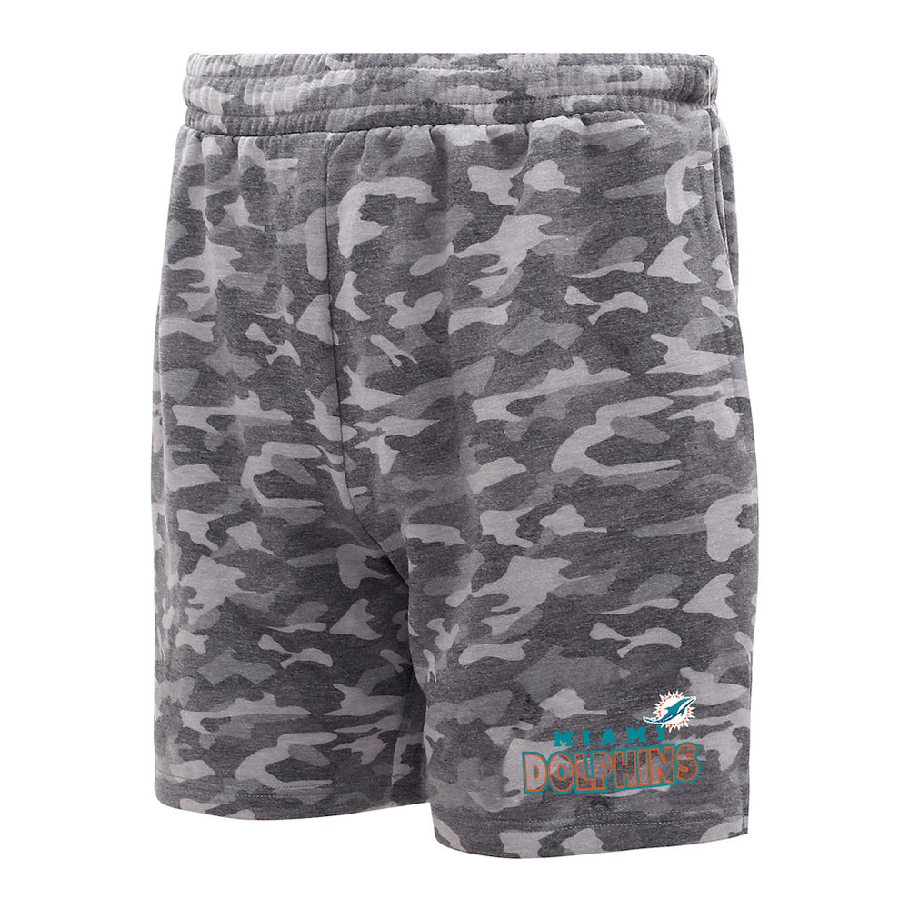 Miami Dolphins Concepts Sport Biscayne Camo Shorts - Charcoal - NFL