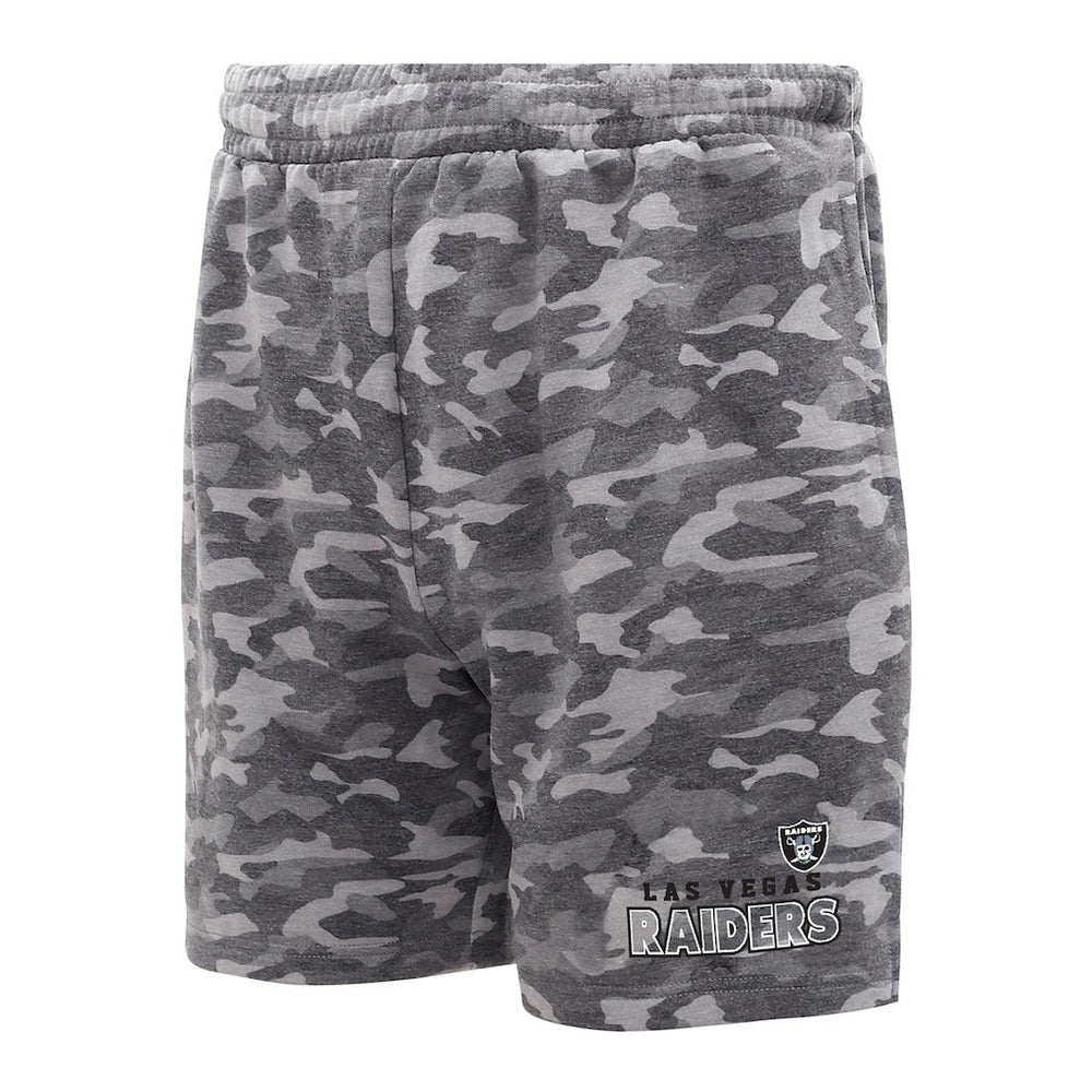 Las Vegas Raiders Concepts Sport Biscayne Camo Shorts - Charcoal - NFL