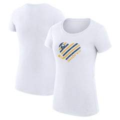 Buffalo Sabres G-III 4Her by Carl Banks Women's Super-Slim Fit Lightweight Heart T-Shirt - White | NHL near me