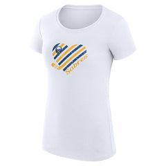 Buffalo Sabres G-III 4Her by Carl Banks Women's Super-Slim Fit Lightweight Heart T-Shirt - White | NHL near me