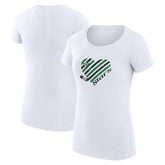 Dallas Stars G-III 4Her by Carl Banks Women's Super-Slim Fit Lightweight Heart T-Shirt - White | NHL sale