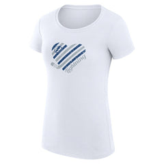 Tampa Bay Lightning G-III 4Her by Carl Banks Women's Super-Slim Fit Lightweight Heart T-Shirt - White | NHL on sale