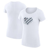 Winnipeg Jets G-III 4Her by Carl Banks Women's Super-Slim Fit Lightweight Heart T-Shirt - White | NHL near me