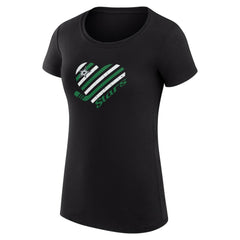 Dallas Stars G-III 4Her by Carl Banks Women's Super-Slim Fit Lightweight Heart T-Shirt - Black | NHL near me