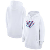 Colorado Avalanche G-III 4Her by Carl Banks Women's Heart Pullover Hoodie - White | NHL Clearance