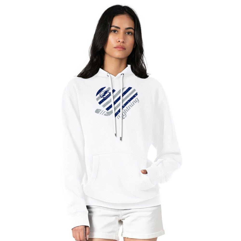 Tampa Bay Lightning G-III 4Her by Carl Banks Women's Heart Pullover Hoodie - White | NHL discount