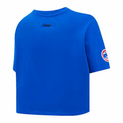 Chicago Cubs Pro Standard Women's Painted Sky Boxy Cropped T-Shirt Online