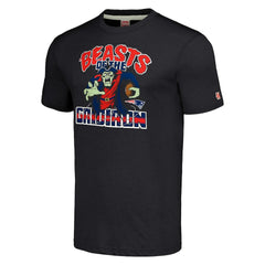 New England Patriots Homage Unisex Monsters of the Gridiron Halloween Tri-Blend T-Shirt - Charcoal - NFL