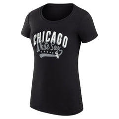 Chicago White Sox G-III 4Her by Carl Banks Women's Super-Slim Fit Lightweight Filigree Team T-Shirt for sale