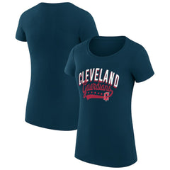 Cleveland Guardians G-III 4Her by Carl Banks Women's Super-Slim Fit Lightweight Filigree Team T-Shirt Near Me