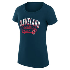 Cleveland Guardians G-III 4Her by Carl Banks Women's Super-Slim Fit Lightweight Filigree Team T-Shirt Near Me