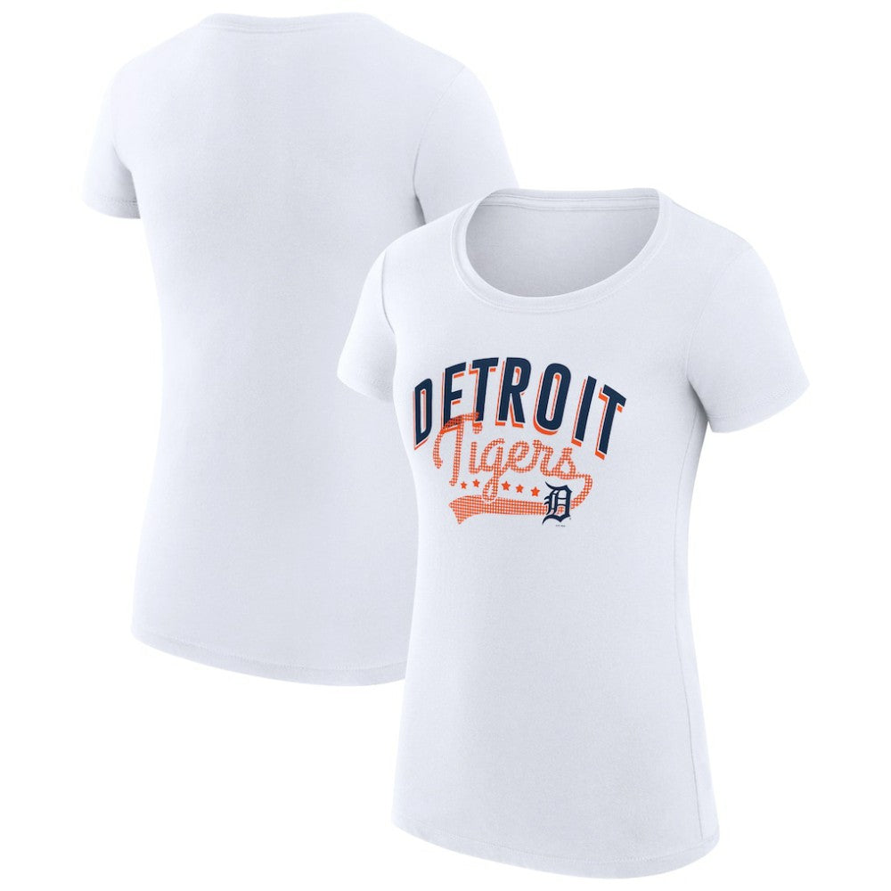 Detroit Tigers G-III 4Her by Carl Banks Women's Super-Slim Fit Lightweight Filigree Team T-Shirt Outlet