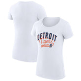 Detroit Tigers G-III 4Her by Carl Banks Women's Super-Slim Fit Lightweight Filigree Team T-Shirt Outlet