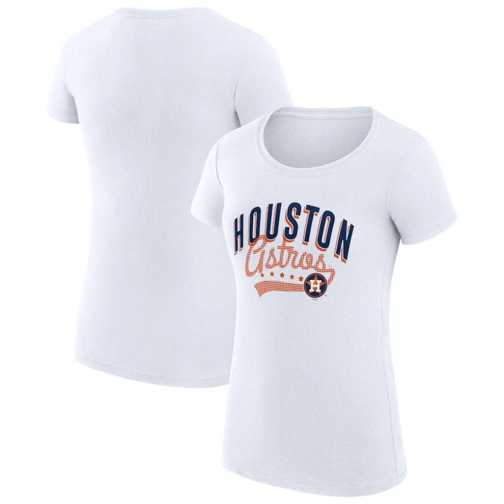 Houston Astros G-III 4Her by Carl Banks Women's Super-Slim Fit Lightweight Filigree Team T-Shirt Near Me