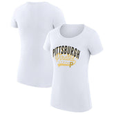Pittsburgh Pirates G-III 4Her by Carl Banks Women's Super-Slim Fit Lightweight Filigree Team T-Shirt Discount