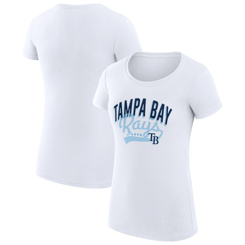 Tampa Bay Rays G-III 4Her by Carl Banks Women's Super-Slim Fit Lightweight Filigree Team T-Shirt for sale
