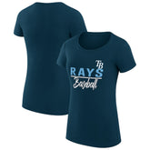 Tampa Bay Rays G-III 4Her by Carl Banks Women's Super-Slim Fit Lightweight Team Graphic T-Shirt Online