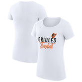Baltimore Orioles G-III 4Her by Carl Banks Women's Super-Slim Fit Lightweight Team Graphic T-Shirt Sale