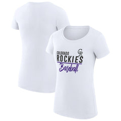 Colorado Rockies G-III 4Her by Carl Banks Women's Super-Slim Fit Lightweight Team Graphic T-Shirt Online