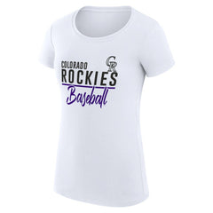Colorado Rockies G-III 4Her by Carl Banks Women's Super-Slim Fit Lightweight Team Graphic T-Shirt Online
