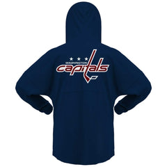 Washington Capitals Fanatics Women's Jersey Lace-Up V-Neck Long Sleeve Hoodie T-Shirt - Navy | Fanatics near me