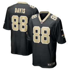 Shaquan Davis New Orleans Saints Game Jersey - Black - Nike