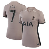Nike - Son Heung-Min Tottenham Hotspur Women's 2023/24 Third Stadium Replica Player Jersey – Tan