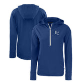 Kansas City Royals Cutter & Buck Women's Daybreak Eco Recycled Half-Zip Hoodie Outlet