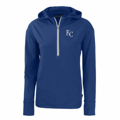 Kansas City Royals Cutter & Buck Women's Daybreak Eco Recycled Half-Zip Hoodie Outlet