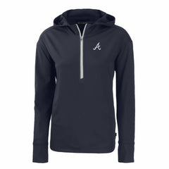 Atlanta Braves Cutter & Buck Women's Daybreak Eco Recycled Half-Zip Hoodie Online