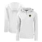 Milwaukee Brewers Cutter & Buck Women's Daybreak Eco Recycled Half-Zip Hoodie for sale