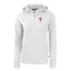 Philadelphia Phillies Cutter & Buck Women's Daybreak Eco Recycled Half-Zip Hoodie for sale