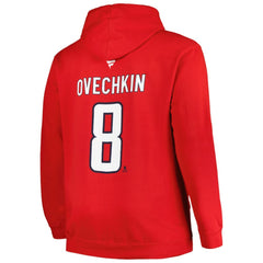 Alexander Ovechkin Washington Capitals Profile Big & Tall Name & Number Pullover Hoodie - Red | NHL Lifestyle