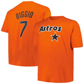 Craig Biggio Houston Astros Profile Big & Tall Cooperstown Collection Player Name & Number T-Shirt Discount