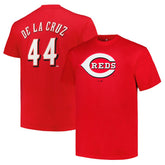 Elly De La Cruz Cincinnati Reds Fanatics Big & Tall Name & Number T-Shirt Outlet