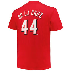 Elly De La Cruz Cincinnati Reds Fanatics Big & Tall Name & Number T-Shirt Outlet
