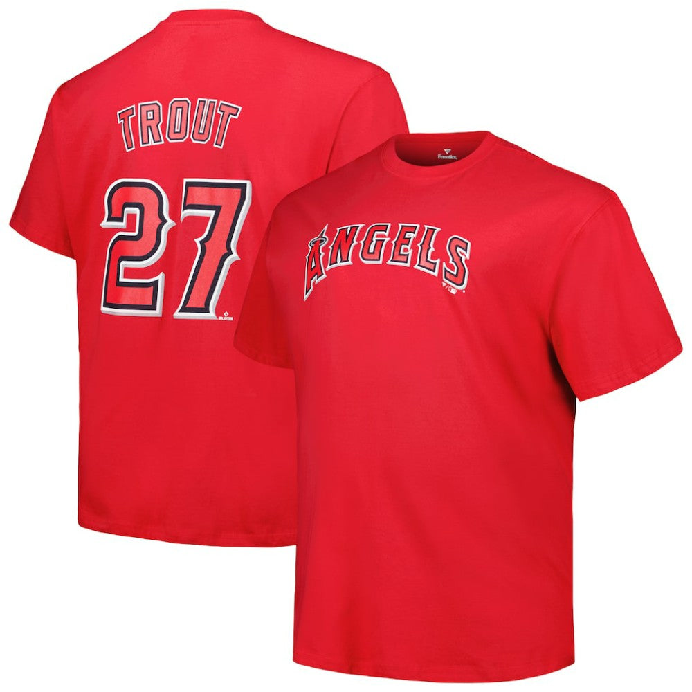 Mike Trout Los Angeles Angels Fanatics Big & Tall Name & Number T-Shirt Near Me