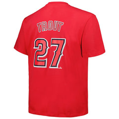 Mike Trout Los Angeles Angels Fanatics Big & Tall Name & Number T-Shirt Near Me