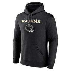 Lamar Jackson Baltimore Ravens Team Wordmark Pullover Hoodie - Black - NFL