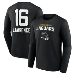 Trevor Lawrence Jacksonville Jaguars Team Wordmark Long Sleeve T-Shirt - Black - NFL