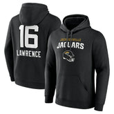 Trevor Lawrence Jacksonville Jaguars Team Wordmark Pullover Hoodie - Black - NFL