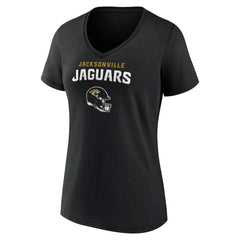 Trevor Lawrence Jacksonville Jaguars Women's Team Wordmark Name & Number V-Neck T-Shirt - Black - NFL