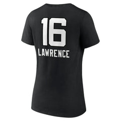 Trevor Lawrence Jacksonville Jaguars Women's Team Wordmark Name & Number V-Neck T-Shirt - Black - NFL