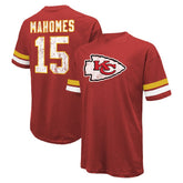 Patrick Mahomes Kansas City Chiefs Majestic Threads Name & Number Oversize Fit T-Shirt - Red - NFL